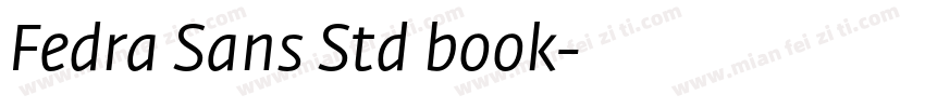 Fedra Sans Std book字体转换